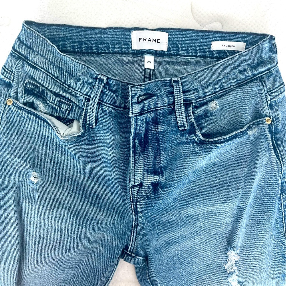 Frame Le Garçon Mid Rise Skinny